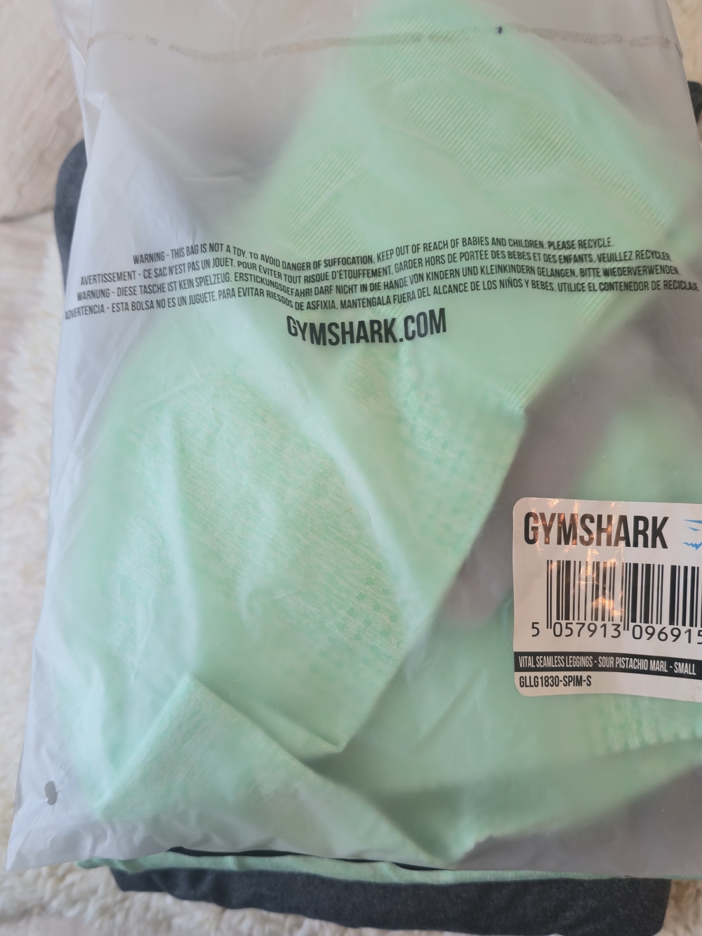 Gymshark - Vital Seamless Leggings - Mint Green - Small